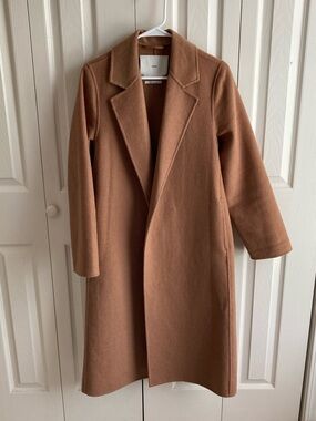 Mango belted wool coat